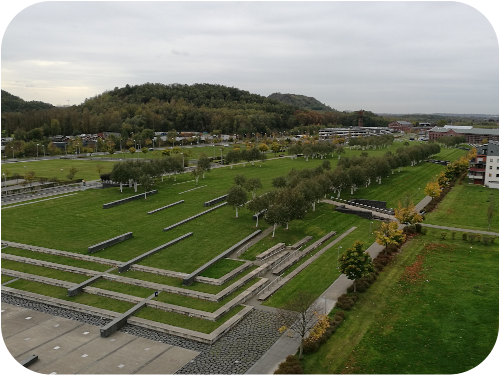 Annapark mit Blick vom Förderturm